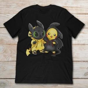 Pikachu Ad Toothless Unisex Tshirt